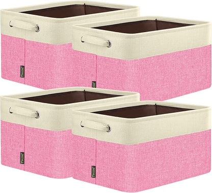 BALEINE 4 Pack Fabric Closet Storage Bins by BALEINE