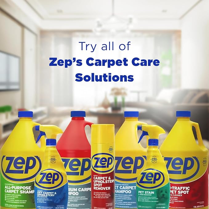 Zep Premium Carpet Shampoo - 1 Gal - ZUPXC128 - Deep Cleaning and Stain Removal - Image 9