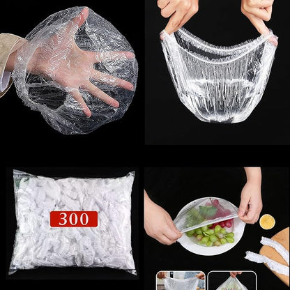 300 Pcs Reusable Elastic Food Covers –Stretchable Bowl & Plate Covers - Image 3