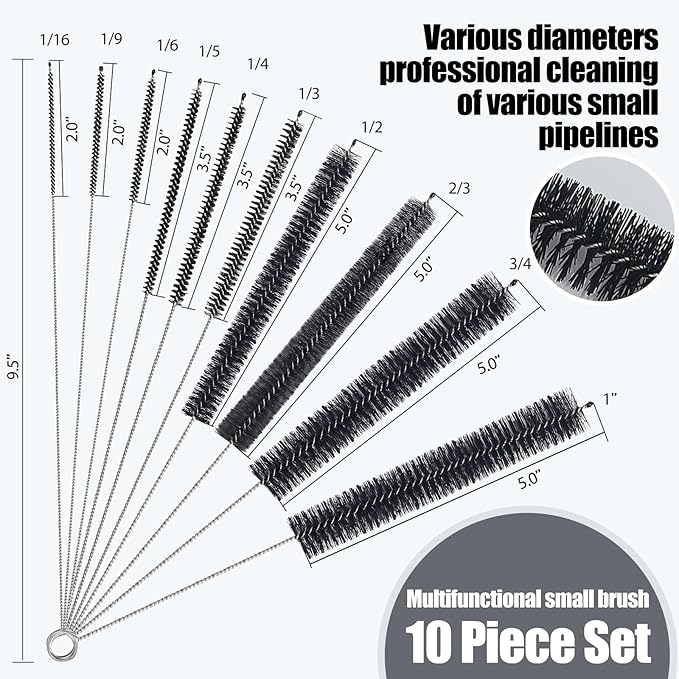 Flexible Pipe Cleaner, Clog Remover for Sink, Household Sewer Hair Brush, Long Drain Brush with Flexible Feeding Tube - 13pcs