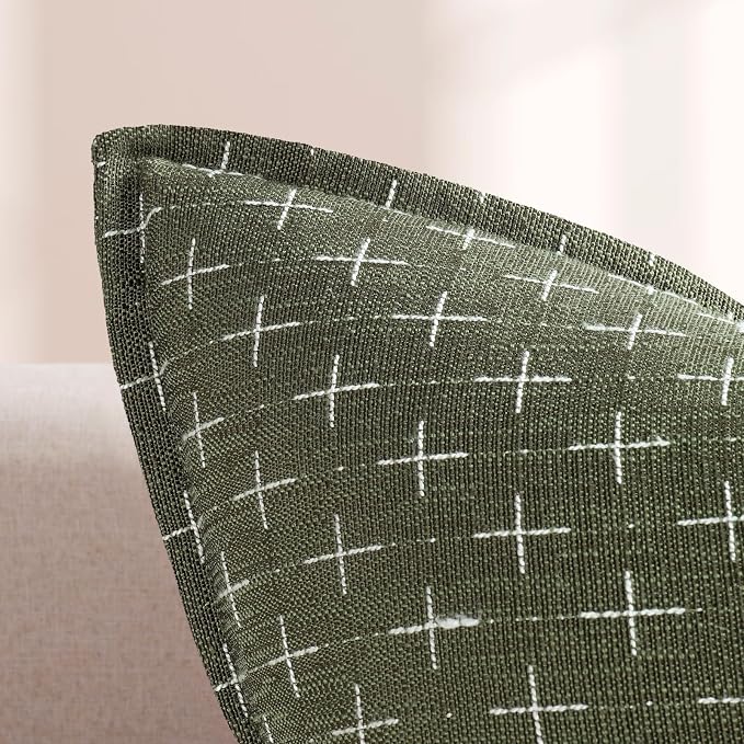 ZWJD Pillow Covers 16x16 Set of 2 Soft Polyester Textured Pillow Covers - Image 2