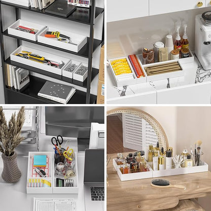 Bamboo Drawer Organizer, Cutlery Silverware Organizer - Image 7