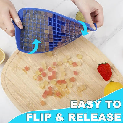 Silicone Mini Ice Cube Trays 2 Pack, 160 Crushed Ice Cube Molds, Easy Release - Image 3