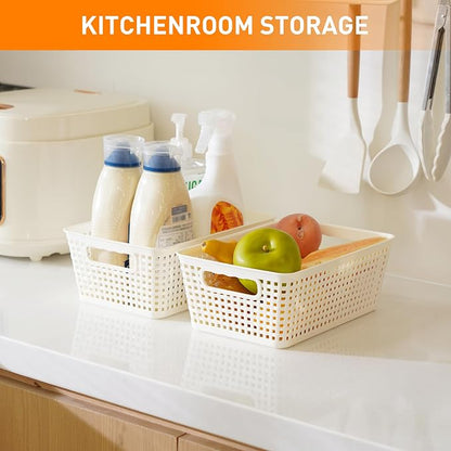 Plastic Storage Baskets With Lid, Storage Bins - Image 7