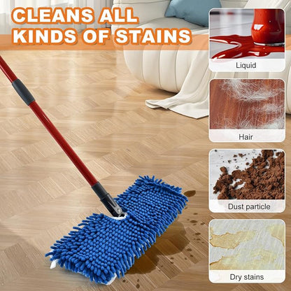 Microfiber Mops for Floor Cleaning, Flat Mop for Wet & Dry Use, Dust Mop for - Image 4