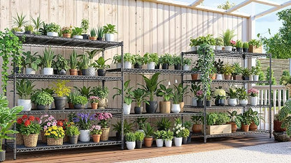AIRAJ 60” W Storage Shelves Heavy Duty | 5 Tier Wire Shelving | 3500 LBS Metal - Image 7