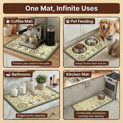 Boho Dish Drying Mat for Kitchen Counter - Image 6