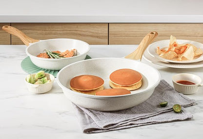 SENSARTE Nonstick Ceramic Frying Pan Skillet, 10 Inch Omelet Pan, Healthy Non - Image 6
