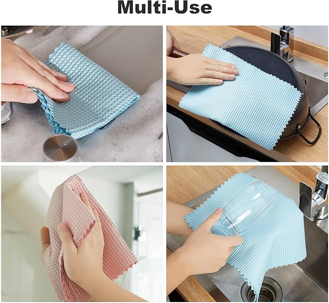 JOYMOOP Microfiber Cleaning Cloth, Reusable Absorbent Microfiber Cleaning Cloths - Image 8