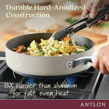 Anolon Achieve Hard Anodized Nonstick Sauté Pan - Image 6
