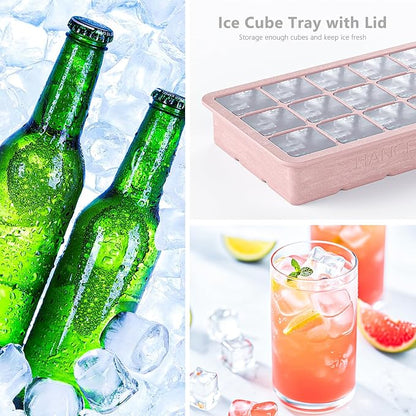 Silicone Ice Cube Tray 3 Pack, HANCELANT Ice Cube Mold, Ice Trays - Image 2