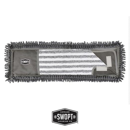 SWOPT 24” Microfiber Dust Mop Refill – Microfiber Cleaning Pads - Image 2
