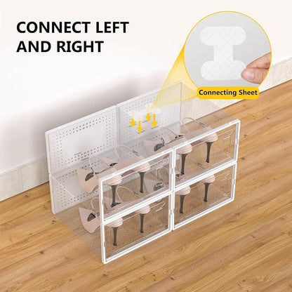 Secret Space 12 Pack XX Large Shoe Organizer Storage Boxes - Image 4
