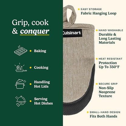Cuisinart Mini Oven Mitts – 5.5” x 7” Heat-Resistant Kitchen Mitts - Image 5