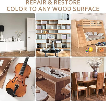 Wood Furniture Repair Kit- 8 Colors Wood Fillers and Touch Up Markers, New - Image 7