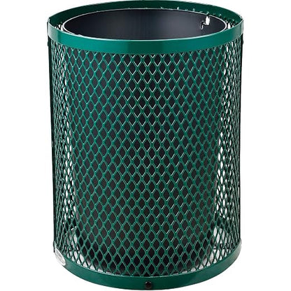 Global Industrial 36 Gallon Outdoor Steel Trash Can - Image 3