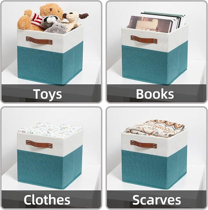 HNZIGE Fabric Storage Cube Bins Baskets - Image 7