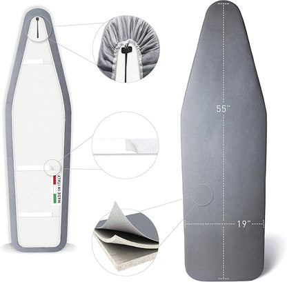 TIVIT Ironing Board Cover 19 x 55, Made in Italy. Pro Grip Pad Covers w/3 - Image 9