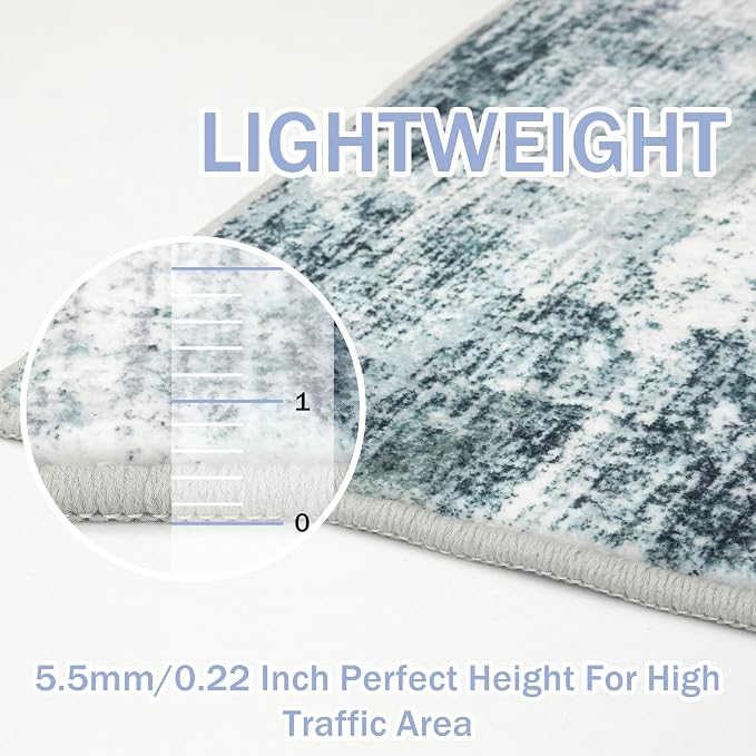 IOHOUZE Abstract Area Rugs 9x12 Ft Washable Large Rugs - Image 5