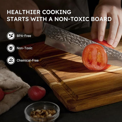 Extra Large Teak Wood Cutting Board - Image 7
