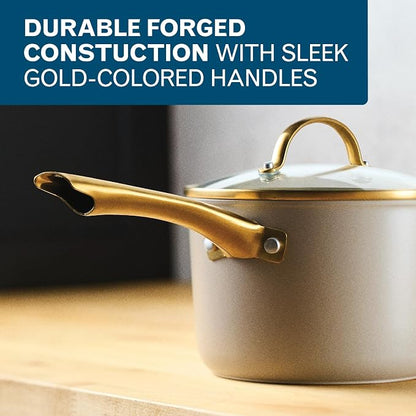 Farberware Forged Induction Ceramic Nonstick Sauce Pan/Soup Pot, Dishwasher Safe - Image 6