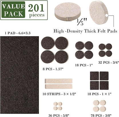 Fursafe&Q Felt Furniture Pads, Furniture Felt Pads - Image 3