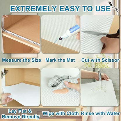 Shelf Liners 24 in x 20 ft EVA Drawer Mats, Non-Adhesive Cupboard Protector - Image 3
