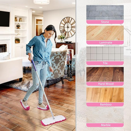 8 Pcs Mop Slippers Socks Floor Cleaning, Microfiber Shoe Covers dust Washable - Image 7