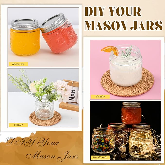 Mason Jars 8 oz - Image 9