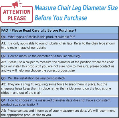 Rectangle U Shaped Chair Leg Tips Cap - Image 6