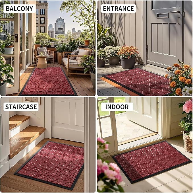 Yimobra Large Door Mat Outside Entrance 47x32, Waterproof Heavy Duty Outdoor - Image 6