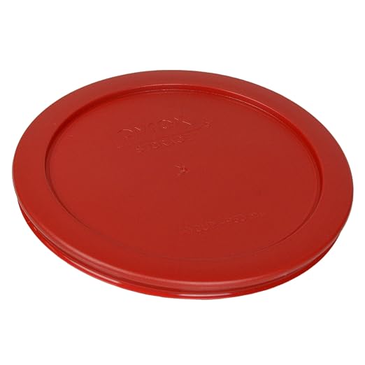Pyrex 7201-PC 4 Cup Poppy Red Food Storage Replacement Lids - Image 2