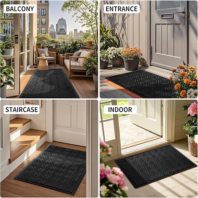 Yimobra Front Door Mat Outside Entrance 29.5x17, Waterproof Heavy Duty Outdoor - Image 6