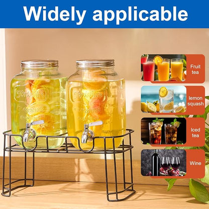 1 Gallon Glass Drink Dispensers - Image 4
