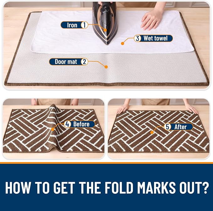 OLANLY Indoor Door Mat, 36x24 Inch, Dirt Resistant and Absorbent, Non-Slip - Image 8
