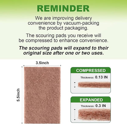 Natural Sisal Non-Scratch Scouring Pads, Garage and Outdoors, Cellulose - Image 7