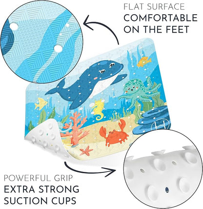 Homerella Anti Slip Shower Mat | Anti Mold Non Slip Bathtub Mat - Image 5