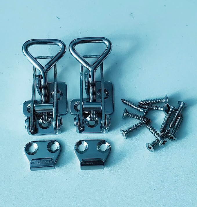 Adjustable Latch Buckle Cabinet Boxes Lever Handle Toggle Catch Latch Lock - Image 8