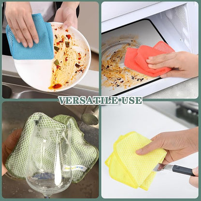 SINLAND Microfiber Dish Cloth for Washing Dishes Dish Rags Best Kitchen - Image 5