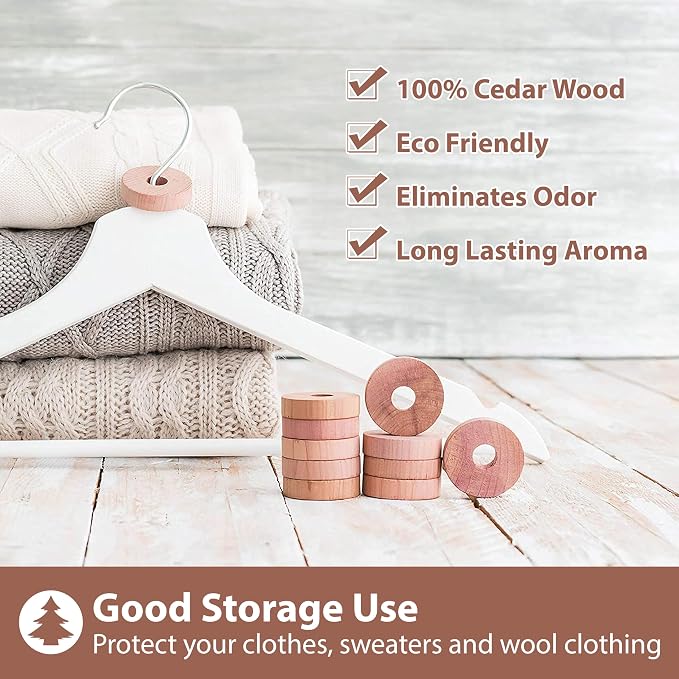 Pack of 30 Cedar Blocks and 16 Lavender Flower Sachets Craft Bag, Drawer - Image 2