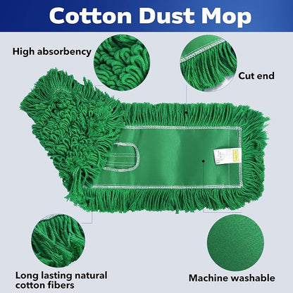 Matthew Cleaning 24'' Industrial Strength Cotton Dust Mop Refill Washable - Image 4