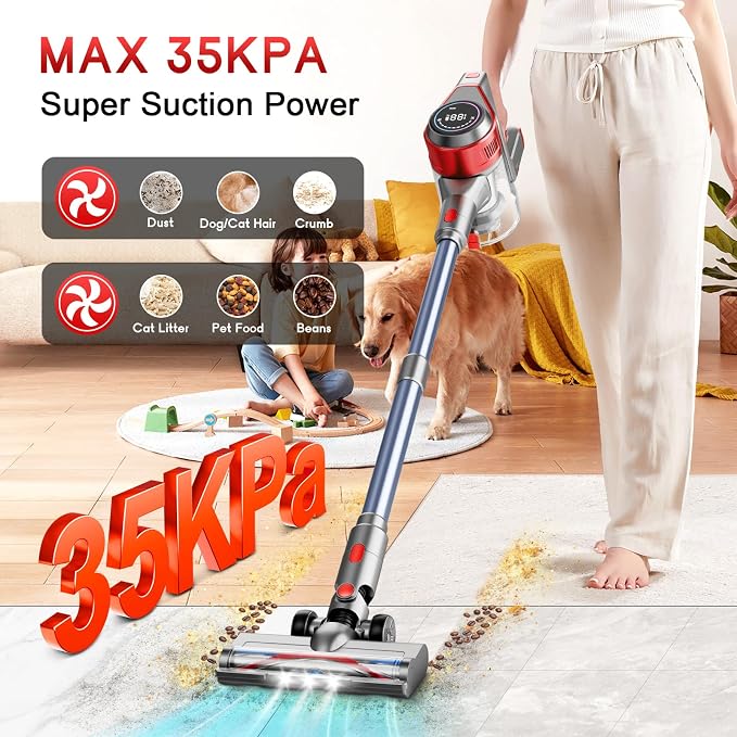 Cordless Vacuum Cleaner, 35Kpa Vacuum Cleaner - Image 2