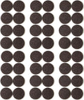 Furnigear Felt Furniture Pads for Hardwood Floors - Self Adhesive Chair Felt Pad, Floor Protector for Furniture Feet, Furniture Slider Moving Furniture Smoothly, Anti Scratch 48 Pcs 1-1/2" Round Brown