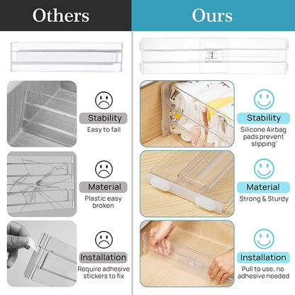 Vtopmart 4 Pack Drawer Dividers - Image 7