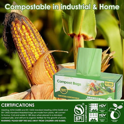 10-13 Gallon Compostable Trash Bags - Image 7