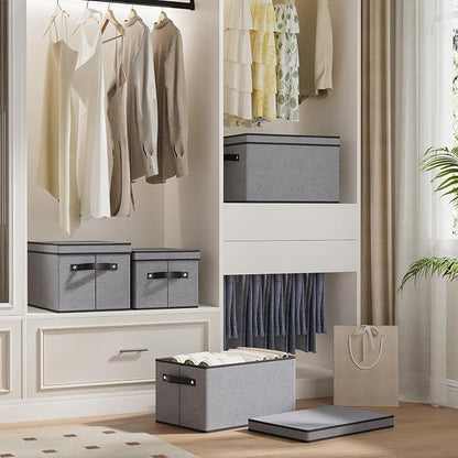 Clothing Storage Bins, Blanket Baskets - Image 3
