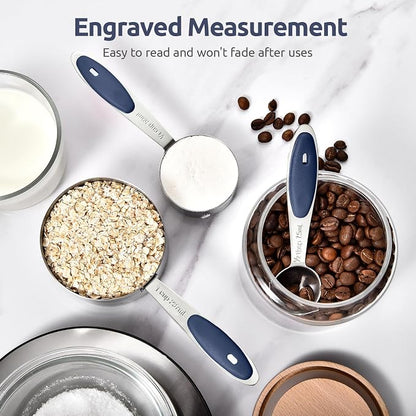 U-Taste Measuring Cups and Spoons: Food Grade 18/8 Stainless Steel Metal - Image 7