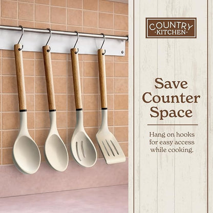 Country Kitchen Non Stick Silicone Utensil Set - Image 8