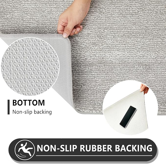 REFETONE Indoor Doormat, Front Door Mat 24"x36" Absorbent Rubber Backing Non - Image 5