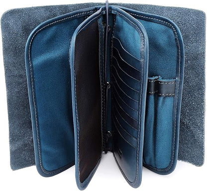 Genuine Leather Nomad Organizer Travel Wallet | Women's Wallet Clutch Passport Holder